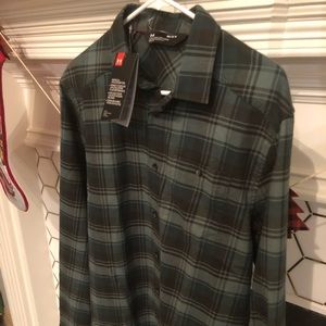 UA Under Armour Flannel shirt - Green -New w/ Tags